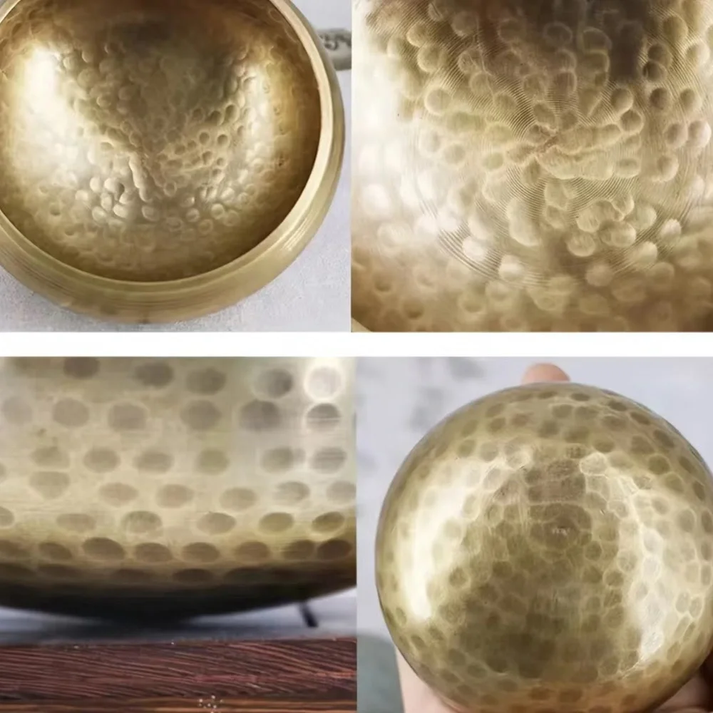Hammered brass singing bowl - Picture 5 of 7